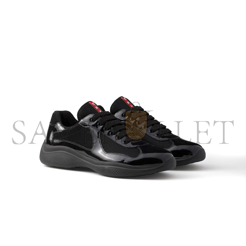 PRADA PATENT LEATHER AND TECHNICAL FABRIC PRADA AMERICA